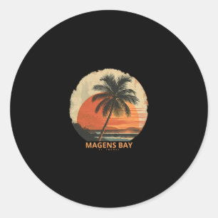 Magens Y St Thomas Virgin Islands Vacation Tril Be Classic Round Sticker