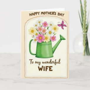 Magenta Accent Mothers Day Card