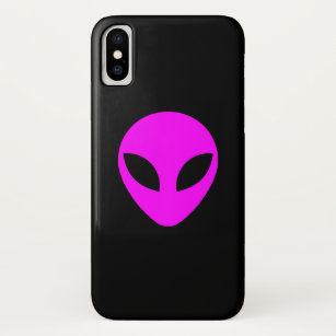 Magenta Alien Head iPhone XS Case