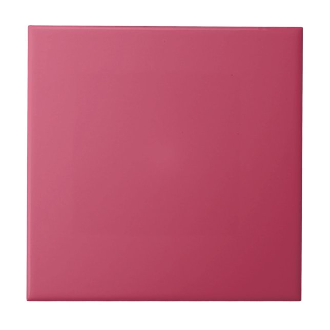 Magenta Alive -- Medium Pink Solid Colour Ceramic Tile (Front)