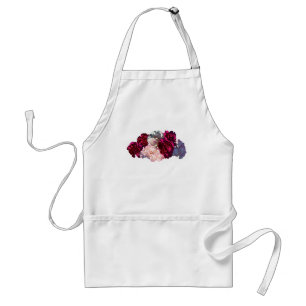 Magenta and Light Pink Carnations Standard Apron
