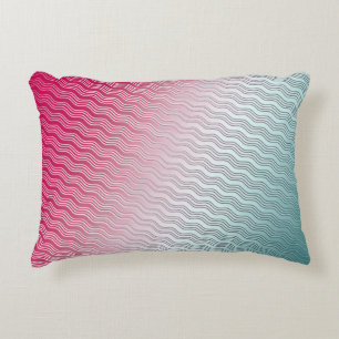 Magenta and Teal Decorative Cushion