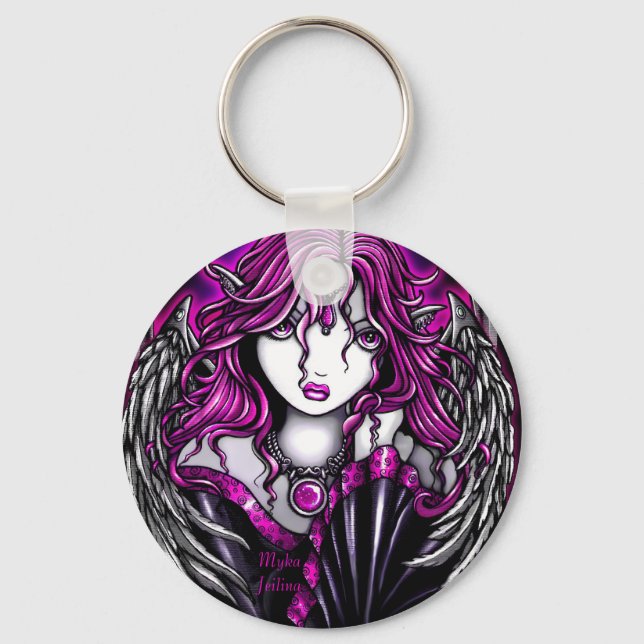 Magenta Angel Keychain (Front)
