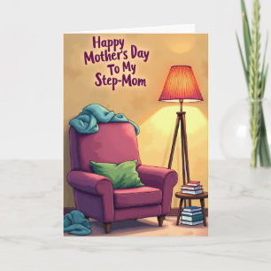 Magenta Armchair Mothers Day Card