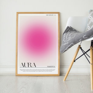 Magenta Aura Poster 