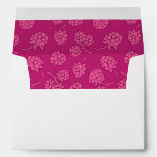 Magenta Berry Pattern Envelopes
