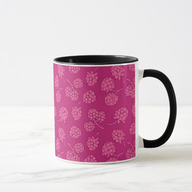 Magenta Berry Pattern Mug (Right)