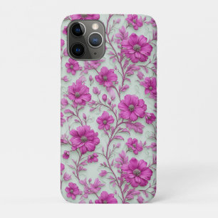 Magenta Blossom Energy ✨ Vibrant Pink Floral Luxe iPhone 11 Pro Case