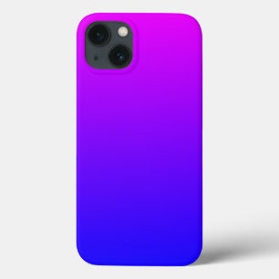 Magenta Blue Ombre iPhone 13 Case
