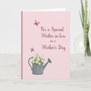 Magenta Butterflies Mothers Card