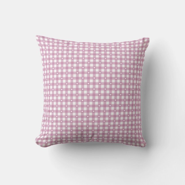 Magenta Checks Cushion (Front)