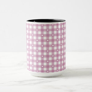 Magenta Checks Mug