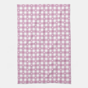 Magenta Checks Tea Towel