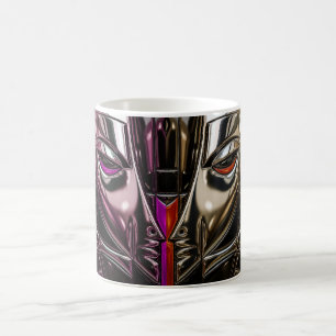 Magenta Chrome Face Coffee Mug