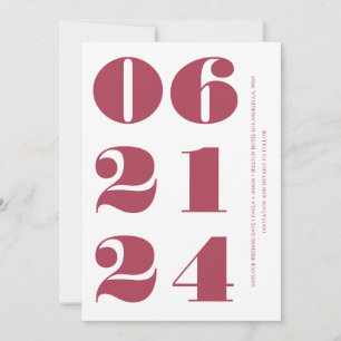 Magenta clean elegant modern and minimalistic invitation