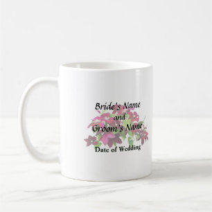 Magenta Clematis With Vine Coffee Mug