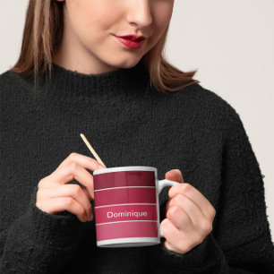 Magenta Colour Shades Mug White Border