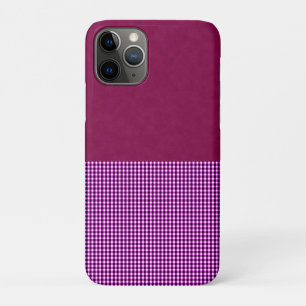 Magenta Denim And Tartan,  iPhone 11 Pro Case