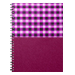 Magenta Denim And Tartan, Notebook