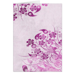 Magenta Floral Border