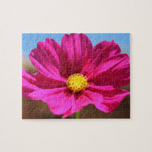 Magenta Flower Jigsaw Puzzle