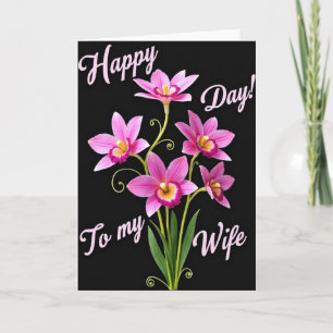 Magenta Flowers Mothers Card