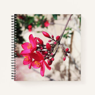 Magenta Flowers Notebook