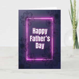 Magenta Frame Fathers Card