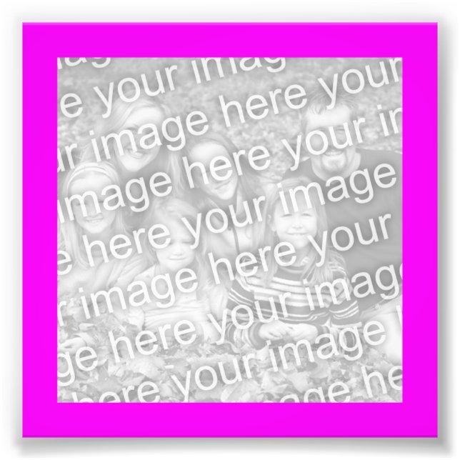 Magenta Frame Photo Print (Front)