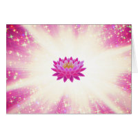 *~* Magenta Glow Lotus Sparkle Glitter Light