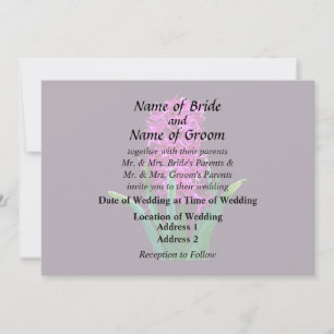 Magenta Hyacinth Invitation