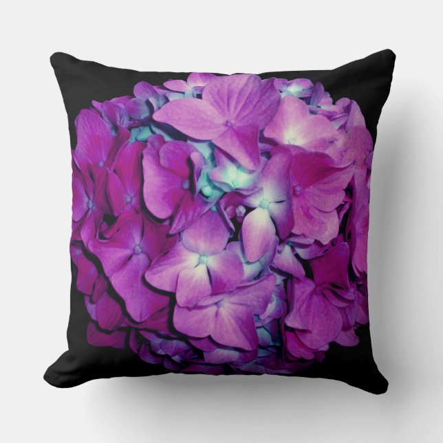 Magenta Hydrangea Cushion (Front)