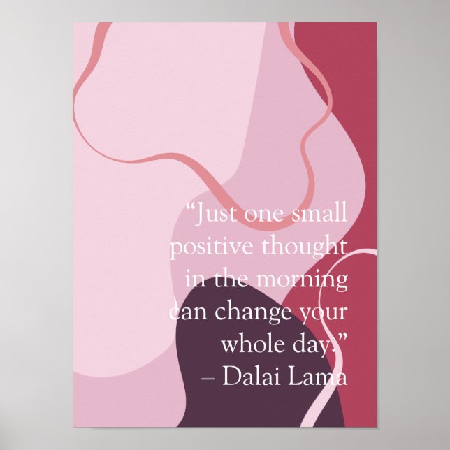 magenta inspirational abstract background poster (Front)
