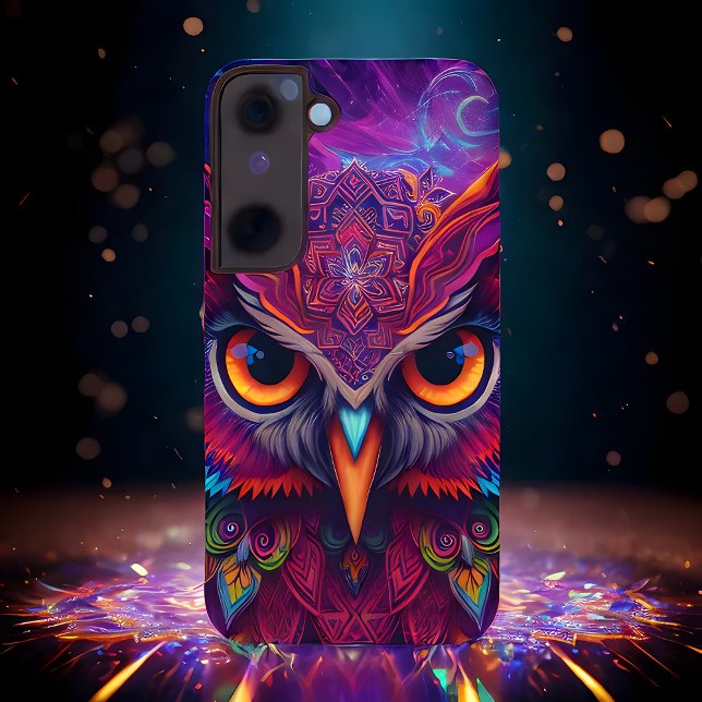 Magenta Magic Owl Samsung Galaxy S22 Case (Creator Uploaded)