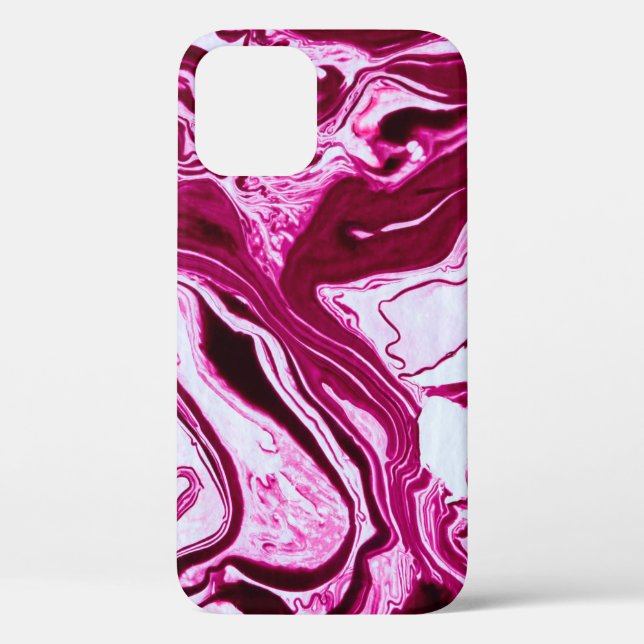 Magenta marble texture Case-Mate iPhone case (Back)