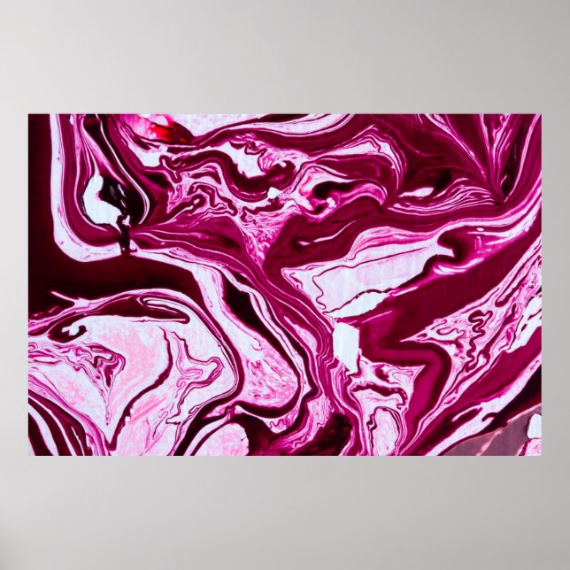 Magenta marble texture poster (Front)