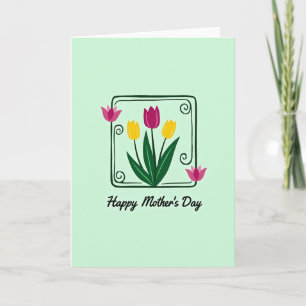 Magenta Mothers Day Art Card