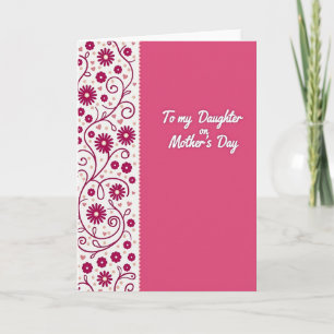 Magenta Mothers Day Daughter Card
