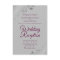 Magenta on Grey BUDGET Wedding Reception Invite