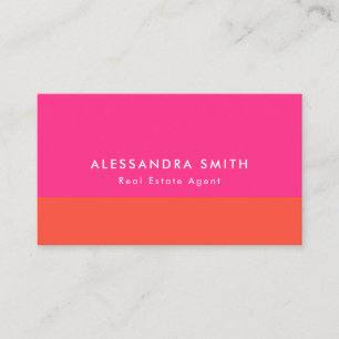Magenta Orange Business Card