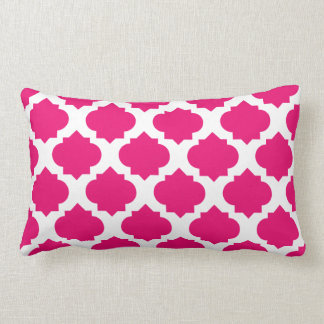 Magenta Ornate Pattern Lumbar Cushion