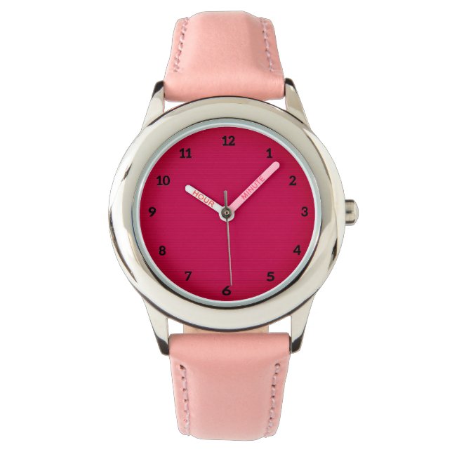 Magenta Patchwork eWatch Watch (Front)