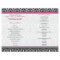 Magenta Pink Black Damask Wedding Program