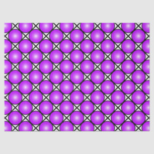 Magenta Pink Dots Black White Lattice Pattern Tissue Paper
