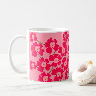 Magenta Pink Fantasy Flower Power Coffee Mug