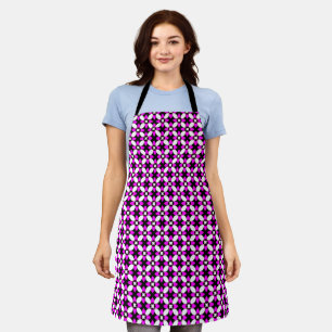 Magenta Purple and Black Apron