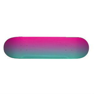 Magenta Purple And Teal Skateboard
