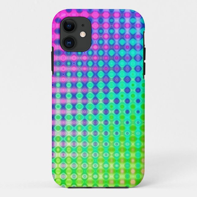 Magenta Purple Blue Green Yellow Pink Case-Mate iPhone Case (Back)