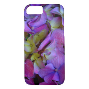 Magenta Purple blue yellow Hydrangeas flowers iPhone 8/7 Case