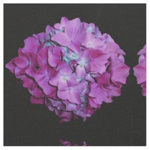 Magenta purple pink Hydrangea Fabric
